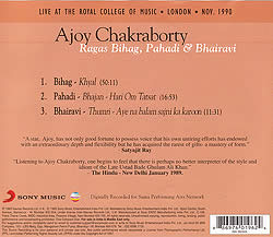 Ajoy��Chakraborty-Ragas Bihag,Pahadi & Bhairavi�μ̿�2