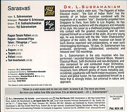 L. Subramaniam - Sarasvati�μ̿�2