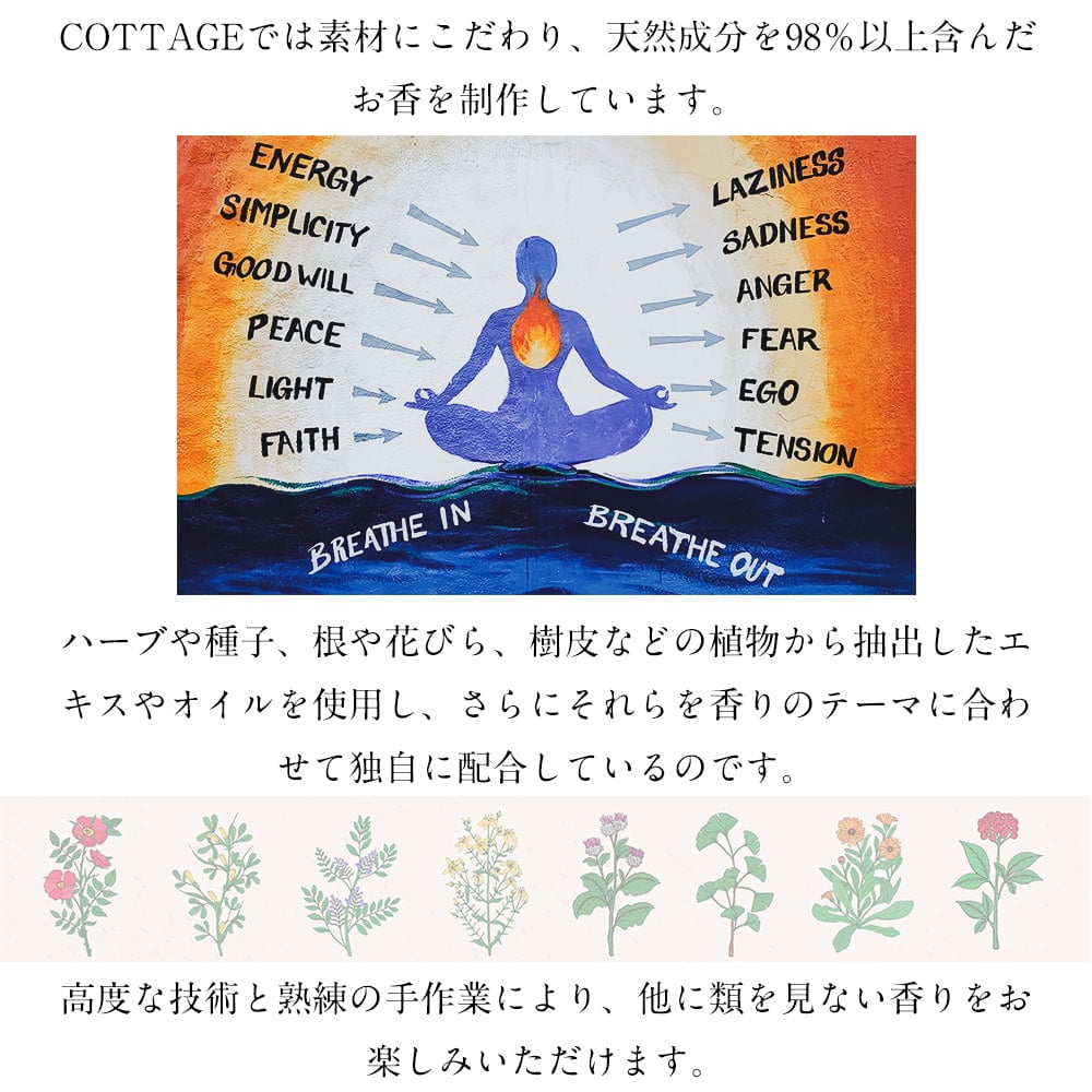 【自由に選べる5個セット】南インドの老舗Cottageブランドのスティック香 【Heritage シリーズ 】4枚目の説明写真です