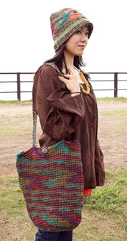 ジュート・タイダイバッグの写真3