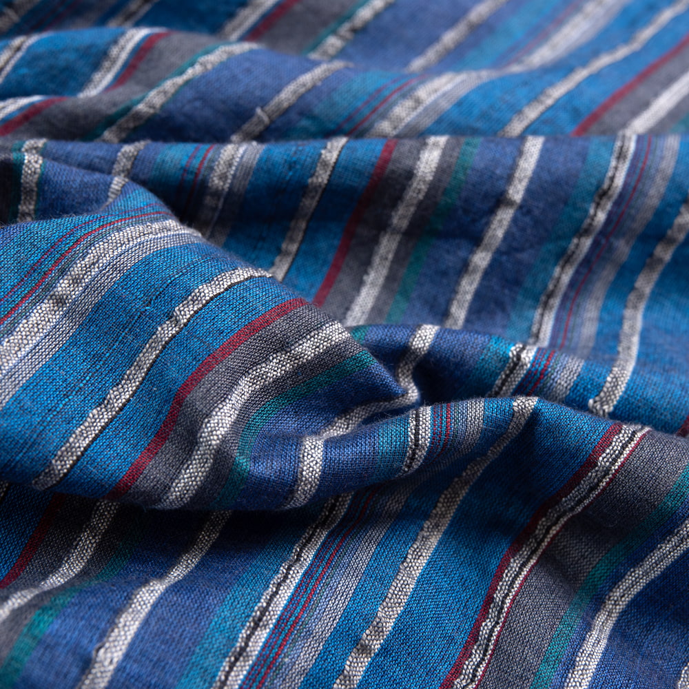 ストライプコットンのラップスカート【ミモレ】4枚目の説明写真です