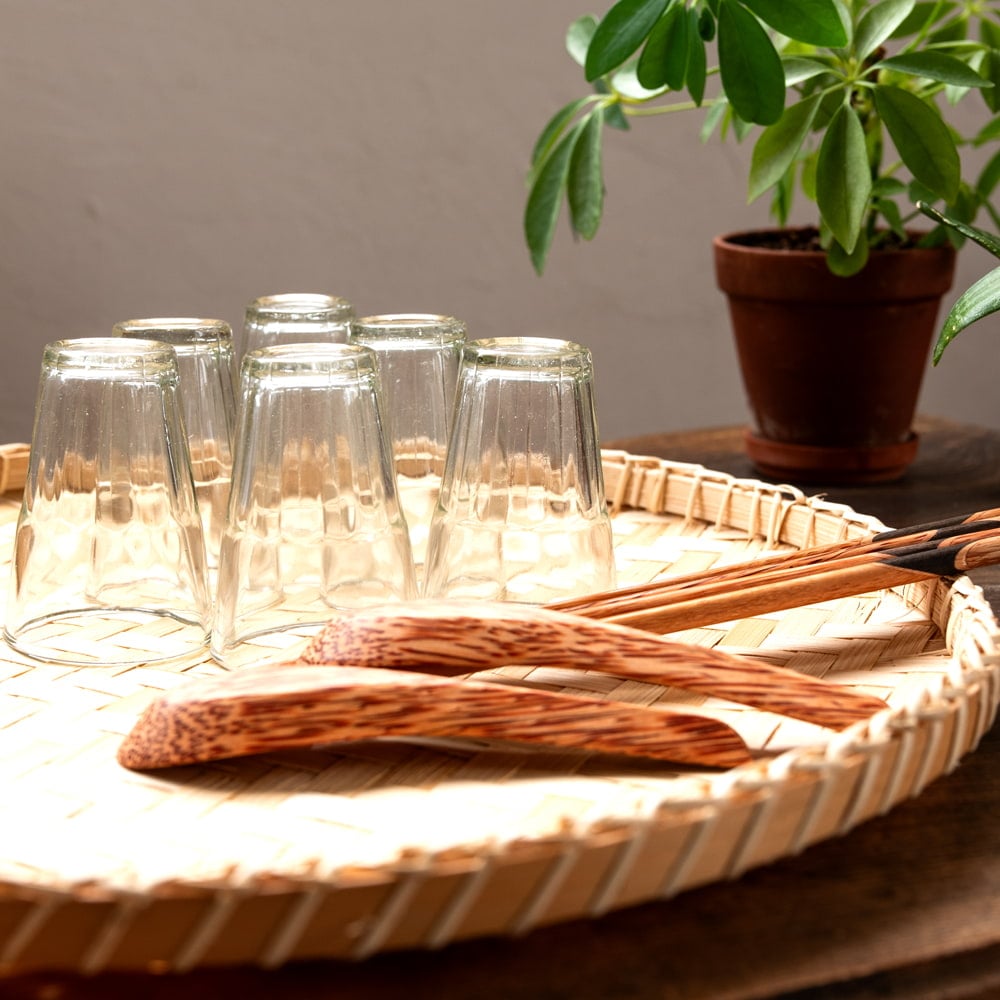 天然素材が嬉しい バンブープレート【40cm】 2枚目の説明写真です