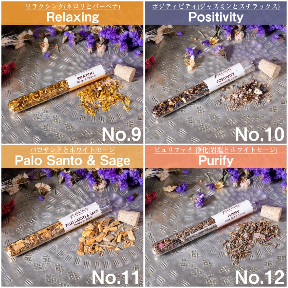 【自由に選べる3個セット】〔各種香りあり〕かわいいガラスチューブ瓶入り 樹脂香 ハーブ香 レジンインセンス 自然由来の豊かな香り オラクルカードなどのスマッジングにも7枚目の説明写真です