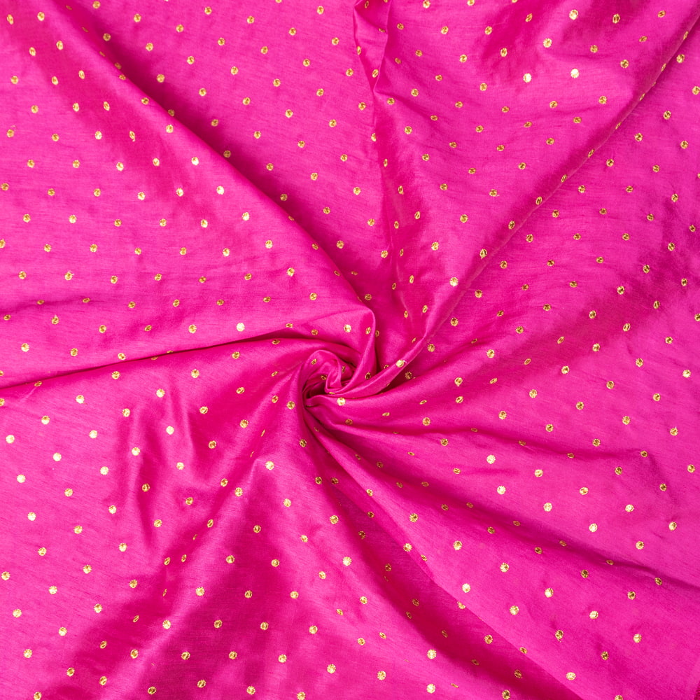 〔1m切り売り〕インドの伝統模様布　光沢感のあるシンプル模様〔幅約110cm〕1枚目の説明写真です