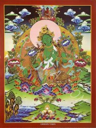 ���󥫤Υݥ��� - Green Tara