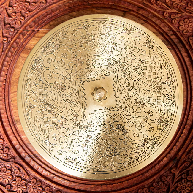 重厚な真鍮製 スパイスボックス マサラ ダバ 直径20cmの選択用写真