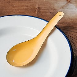 レトロカラーがかわいい！ タイのホーローれんげ 琺瑯 Rabbit ブランド スプーンの個別写真