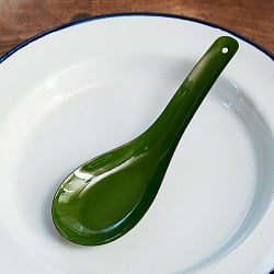 レトロカラーがかわいい！ タイのホーローれんげ 琺瑯 Rabbit ブランド スプーンの個別写真