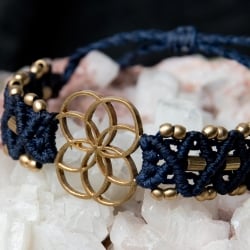 Flower of Life マクラメ編みブレスレットの選択用写真