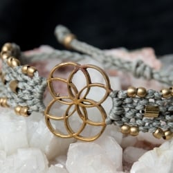 Flower of Life マクラメ編みブレスレットの選択用写真
