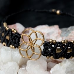 Flower of Life マクラメ編みブレスレットの選択用写真