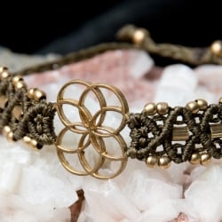 Flower of Life マクラメ編みブレスレットの選択用写真