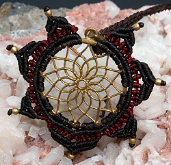 神聖幾何学模様 Flower of Life のマクラメ ネックレスの選択用写真