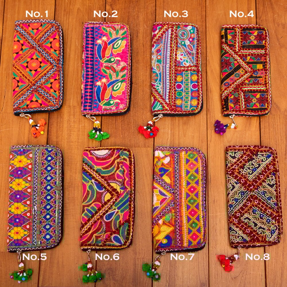 1点物】カッチ刺繍の長財布 の通販 - TIRAKITA.COM