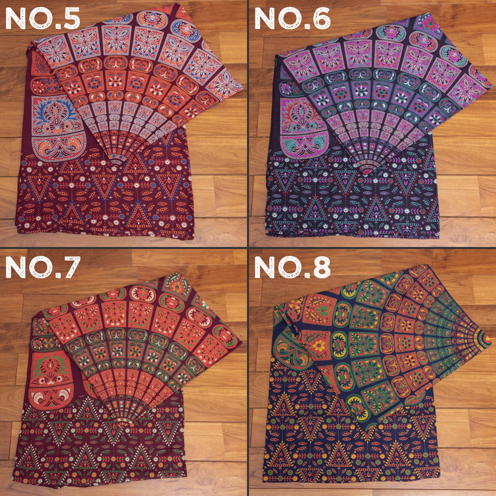 マルチクロス - マンダラ〔約205cm×約222cm〕2枚目の下部説明写真です