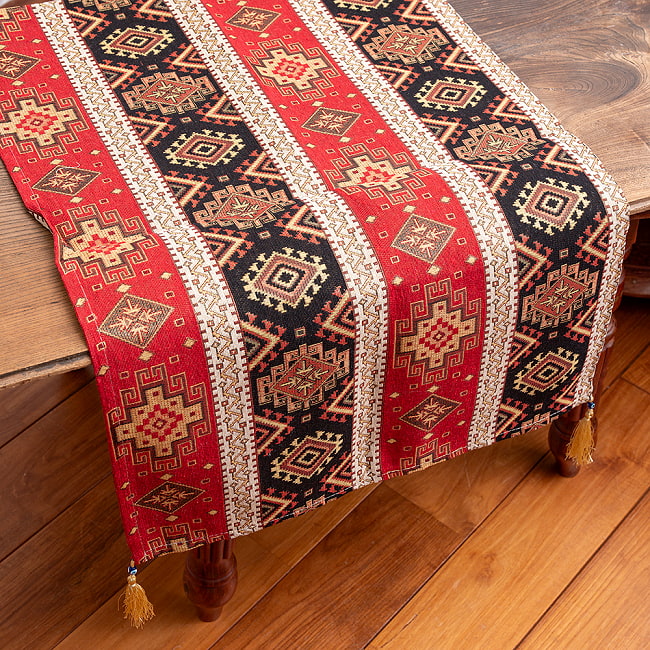 【全2色】〔約140cm×50cm〕トルコ製　ゴブラン織りのテーブルランナー