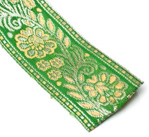 花とつる草のチロリアンテープ-約16mロール売り【中幅 約4cm】の個別写真