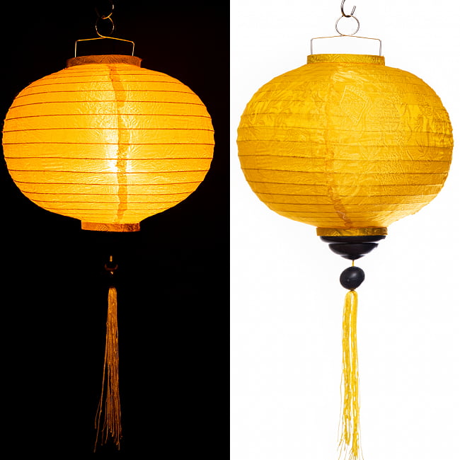 ベトナム伝統のホイアン・ランタン(提灯) - 丸型 大 コイルタイプの選択用写真
