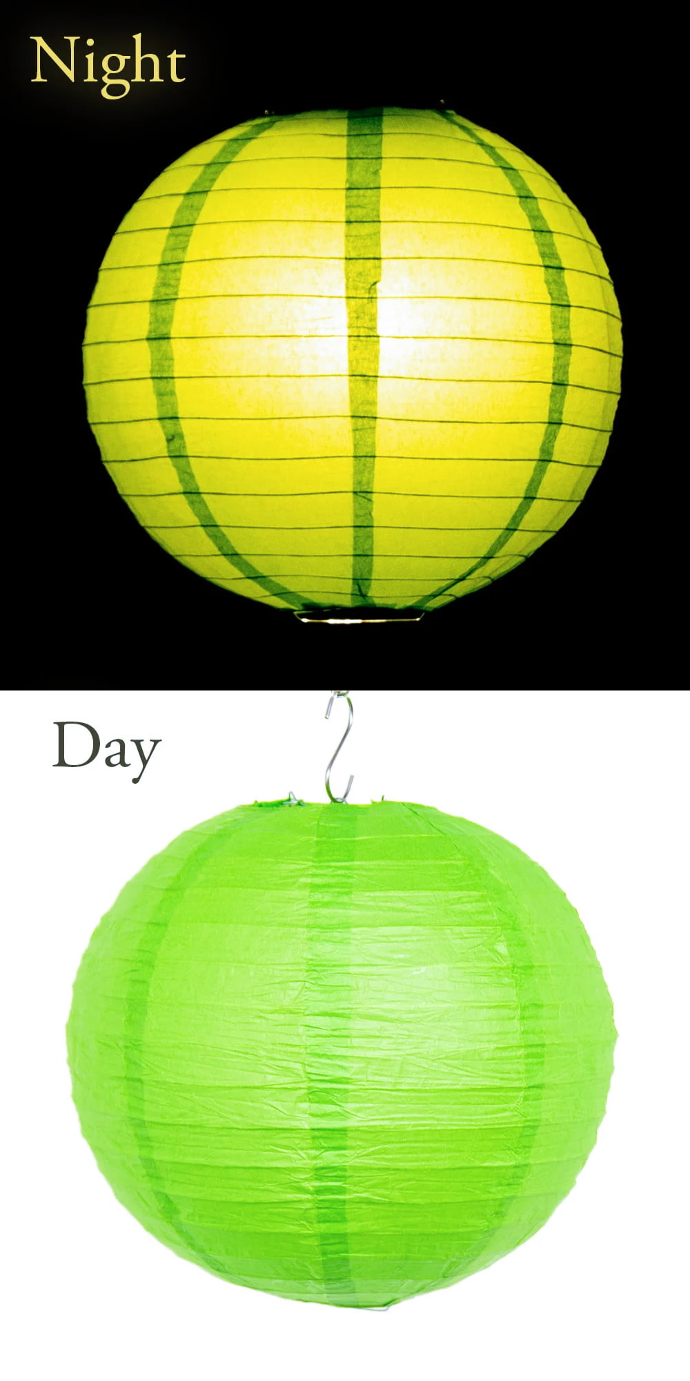 【24色展開】アジアのカラフル提灯・ランタン - 丸型 直径30cmの個別写真