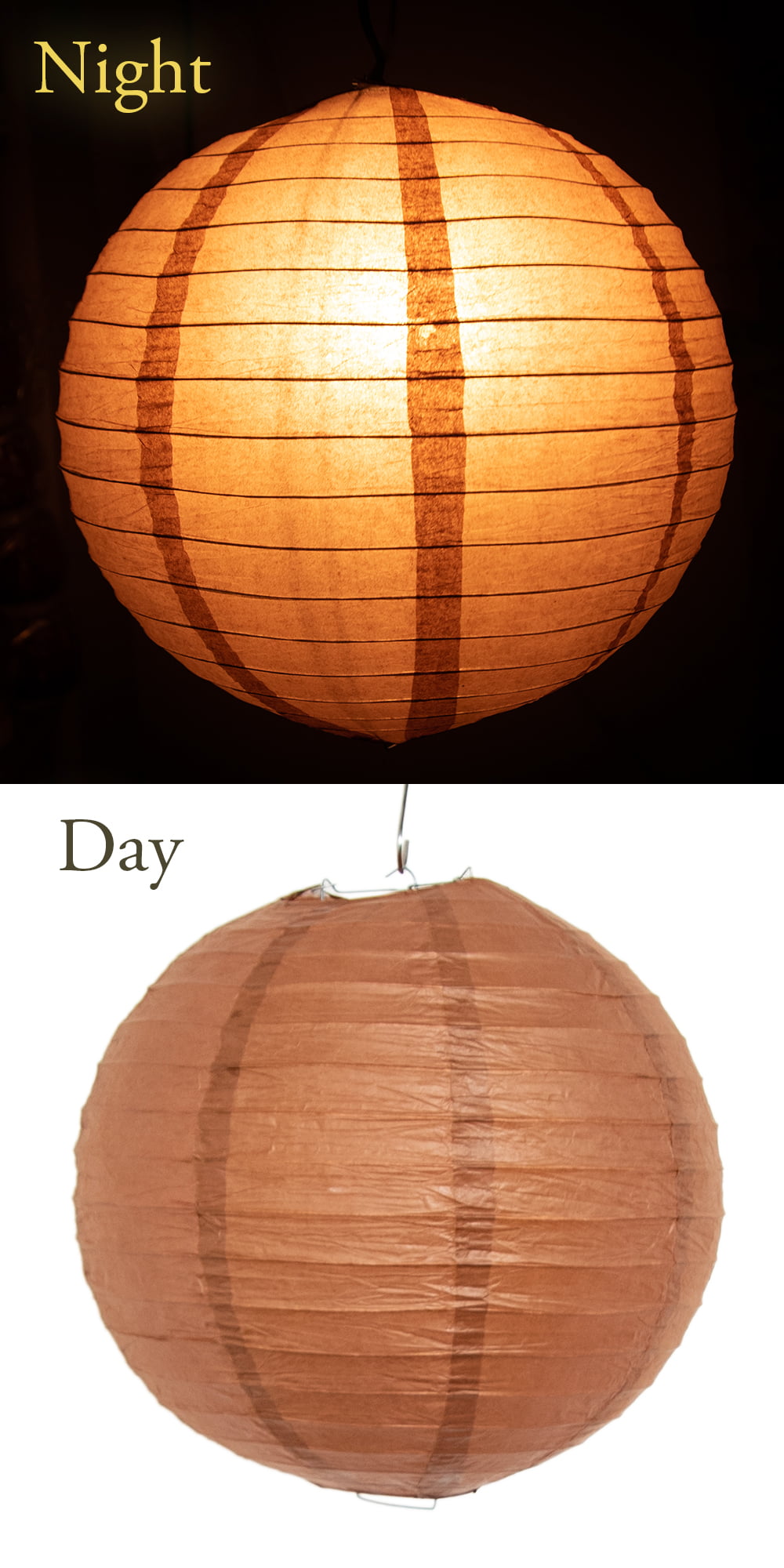 【15色展開】アジアのカラフル提灯・ランタン - 丸型　直径40cmの個別写真