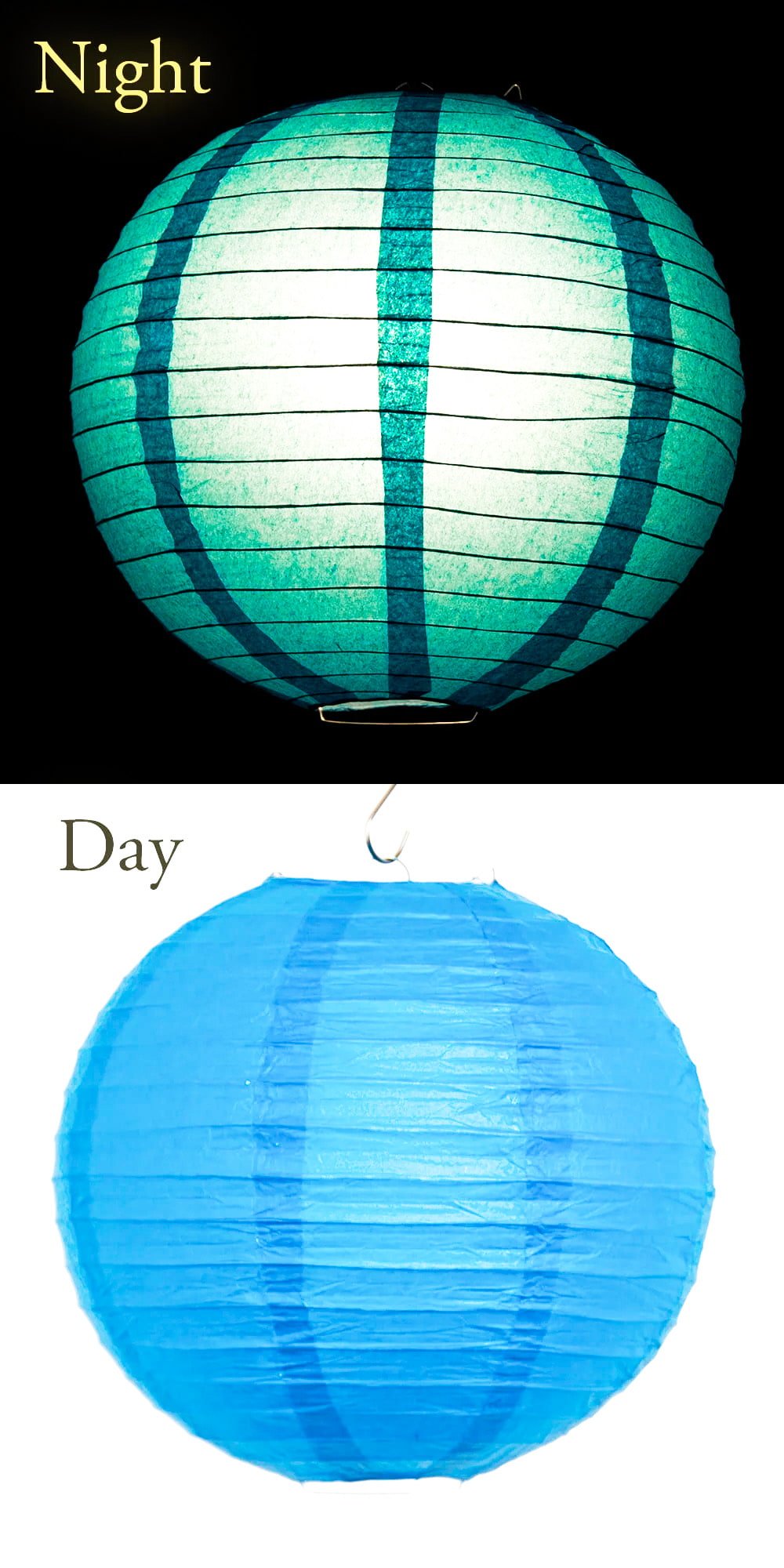 【23色展開】アジアのカラフル提灯・ランタン - 丸型　直径40cmの個別写真