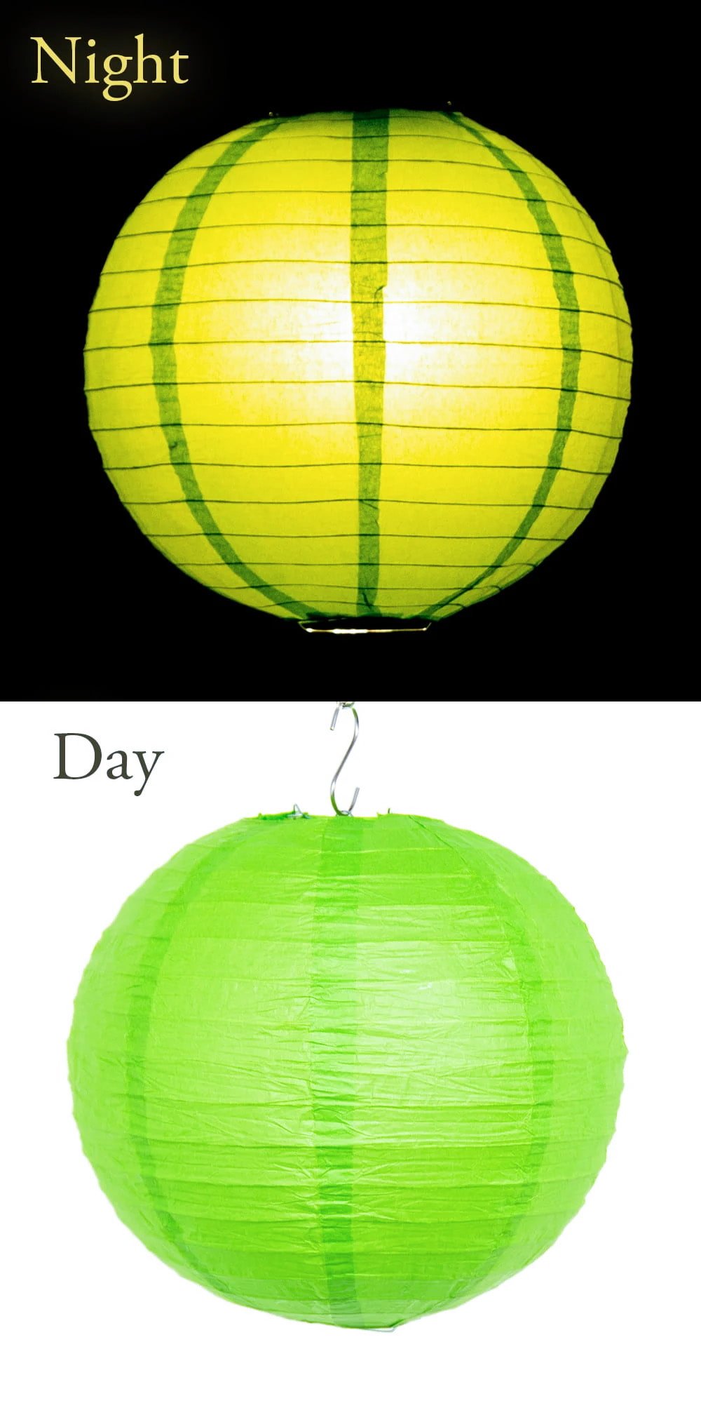 【23色展開】アジアのカラフル提灯・ランタン - 丸型　直径40cmの個別写真