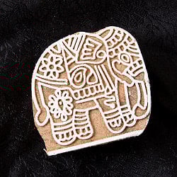 ウッドブロックスタンプ【象】約5cm×5cm
