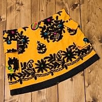 〔1点物〕カッチ地方のトライバル刺繍ミニスカート の個別写真