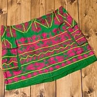 〔1点物〕カッチ地方のトライバル刺繍ミニスカート の個別写真