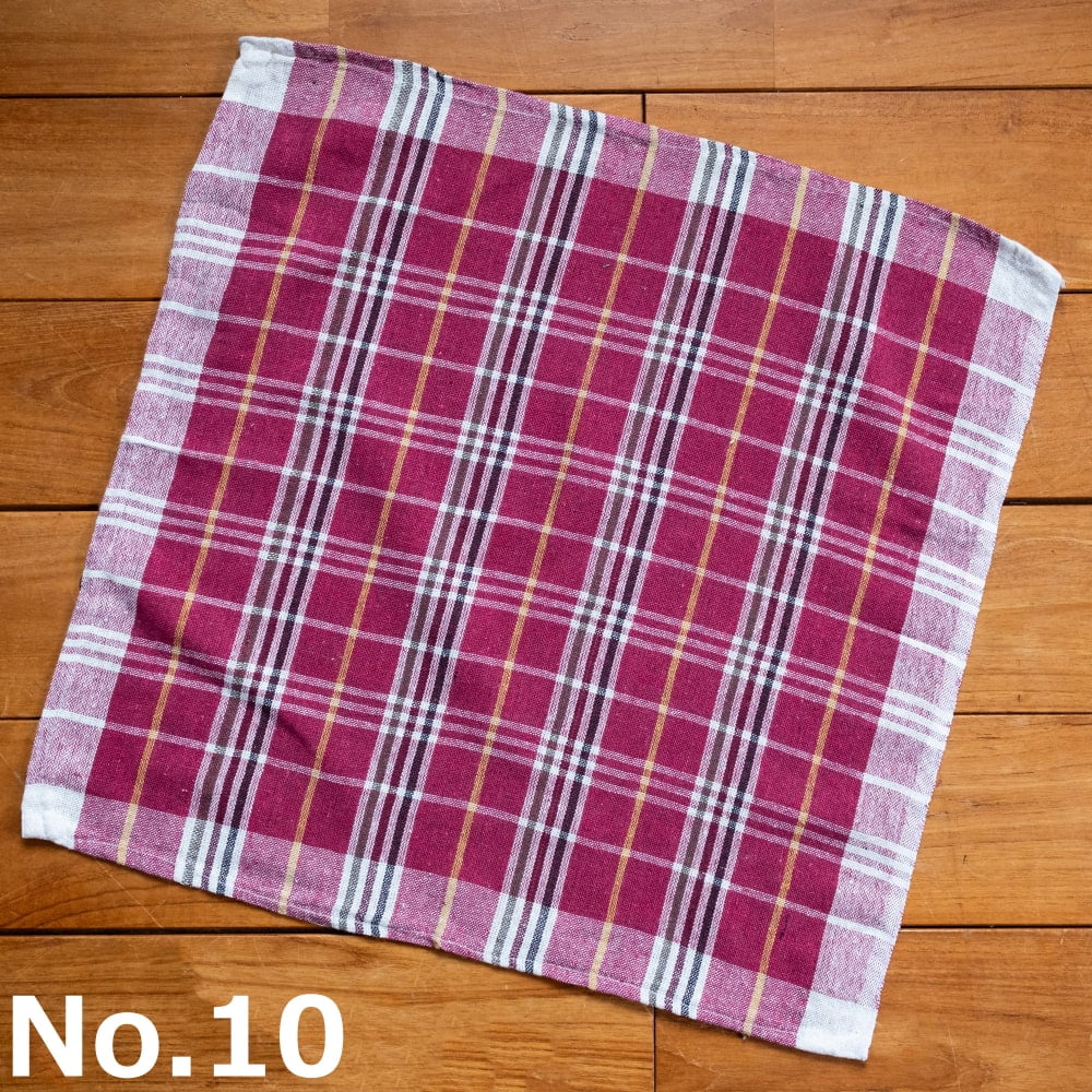 【約50cm×約50cm】インドのコットンキッチンクロスの個別写真