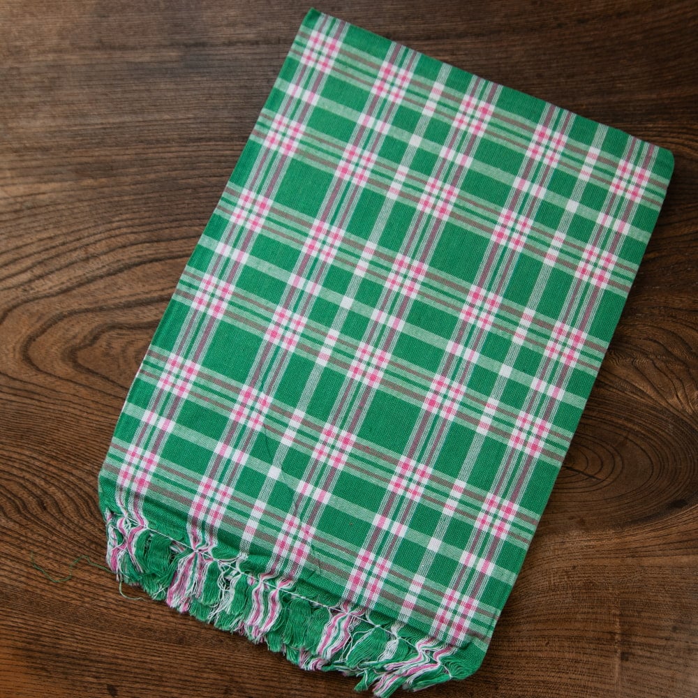 ガムチャと呼ばれるインドの万能布【約160cm×約88cm】の個別写真