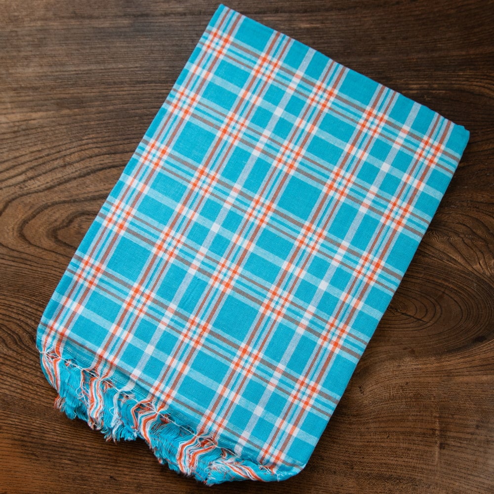 ガムチャと呼ばれるインドの万能布【約160cm×約88cm】の個別写真