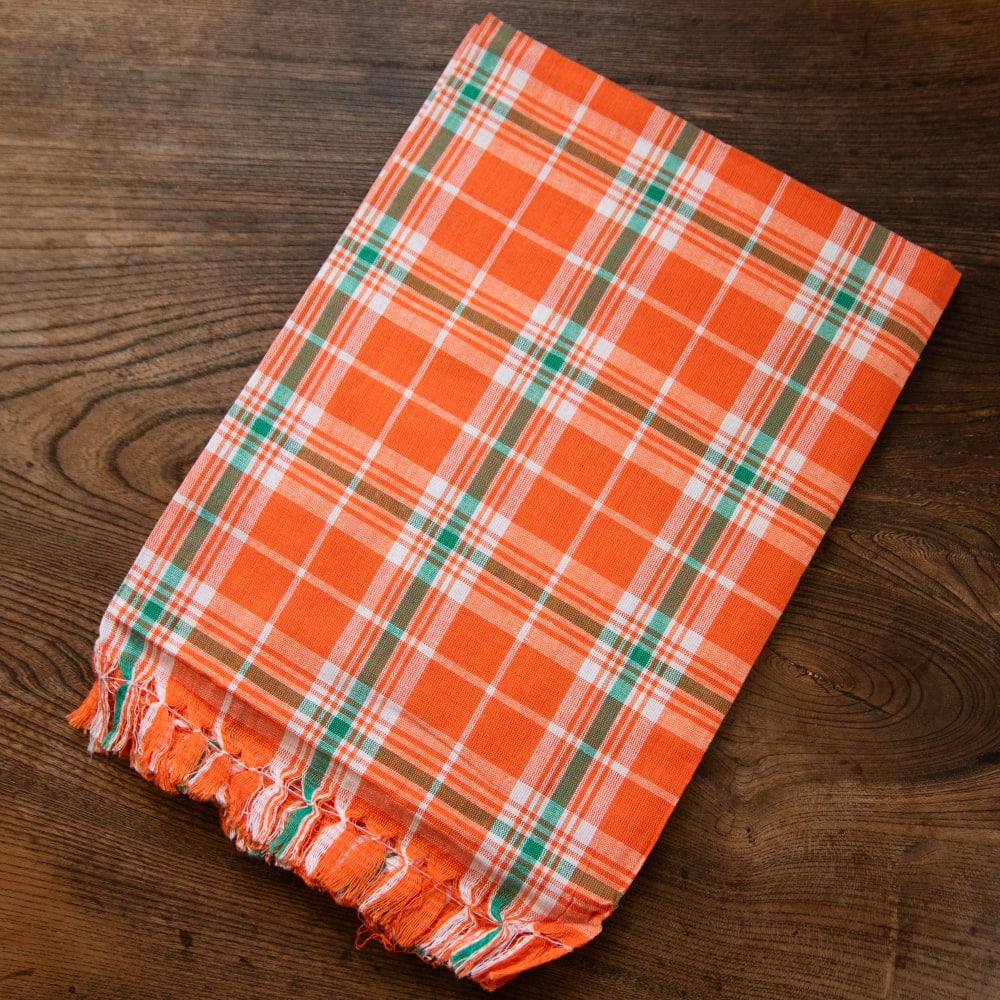 ガムチャと呼ばれるインドの万能布【約160cm×約88cm】の個別写真