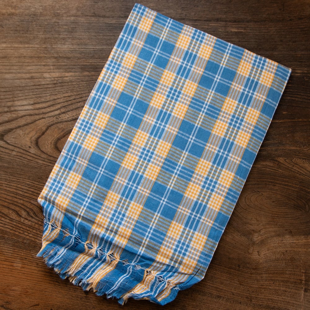 ガムチャと呼ばれるインドの万能布【約160cm×約88cm】の個別写真