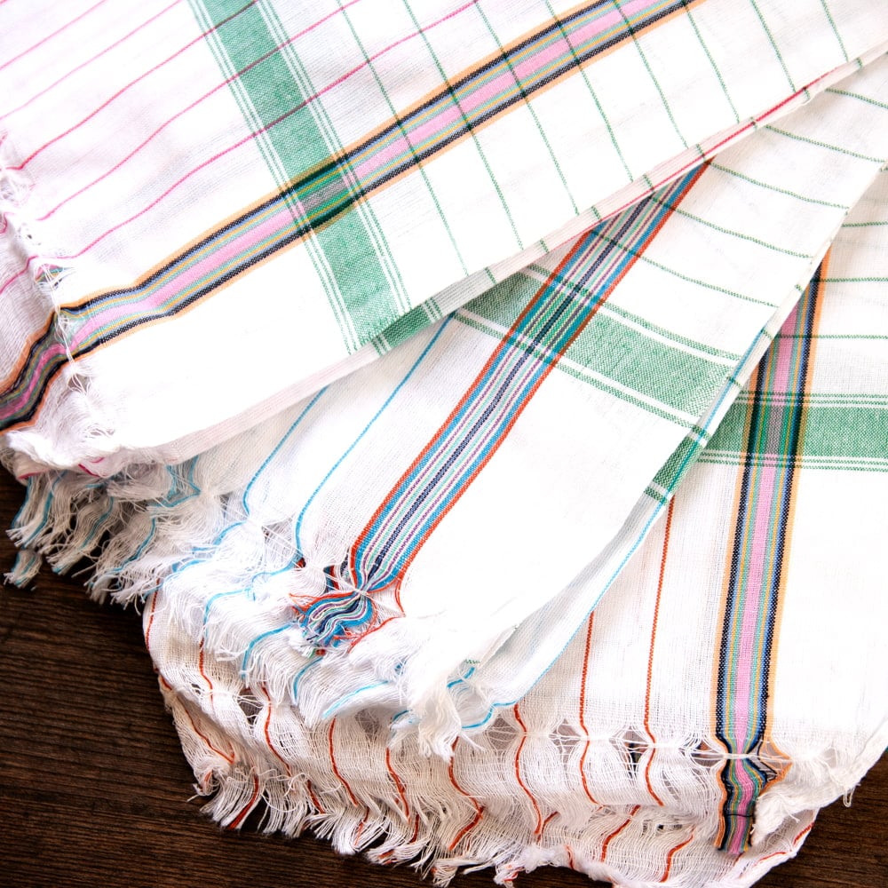 ガムチャと呼ばれるインドの万能布【約170cm×約85cm】の個別写真