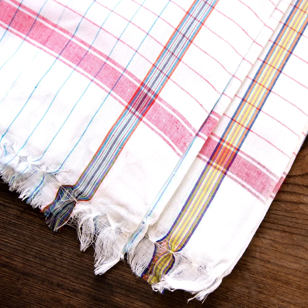 ガムチャと呼ばれるインドの万能布【約170cm×約85cm】の個別写真