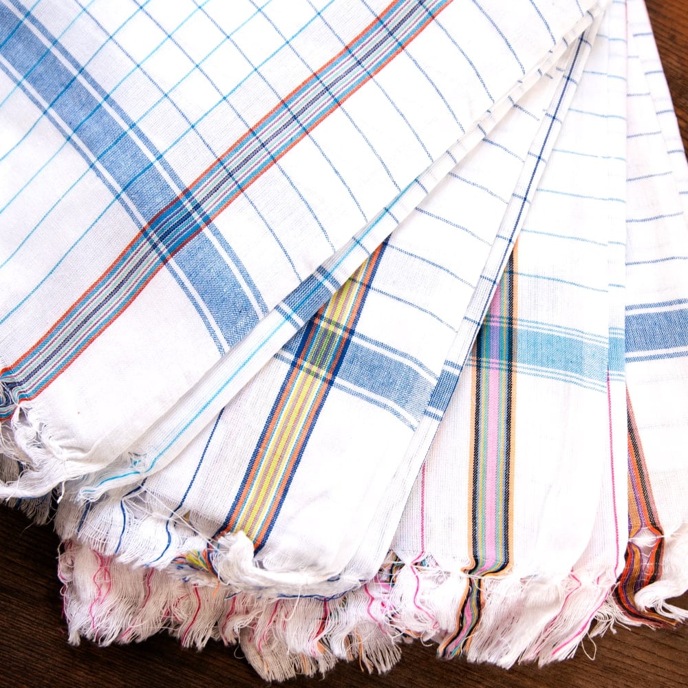 ガムチャと呼ばれるインドの万能布【約170cm×約85cm】の個別写真