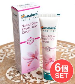 【6個セット】ＨＩＭＡＬＡＹＡ　 グロウ　フェイスクリーム - Natural Glow Kesar Face Cream 25g[Himalaya Herbals]