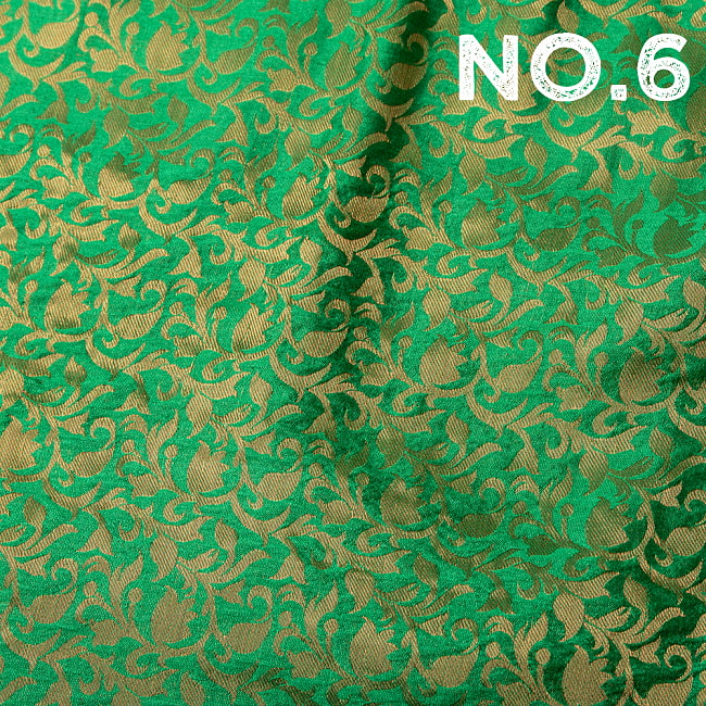 〔1m切り売り〕〔各色あり〕インドの伝統模様布　光沢感のある更紗模様〔幅約108.5cm〕の選択用写真
