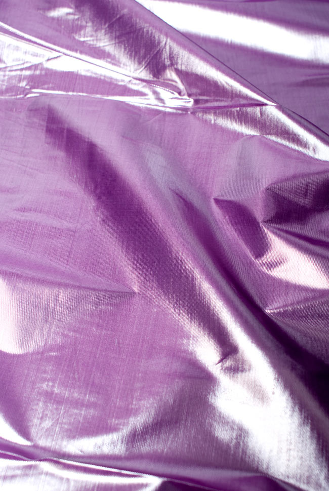 〔1m切り売り〕インドの伝統模様布 - 無地 紫〔幅100cm〕