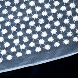〔1m切り売り〕伝統模様刺繍のメッシュ生地布〔106cm〕の個別写真