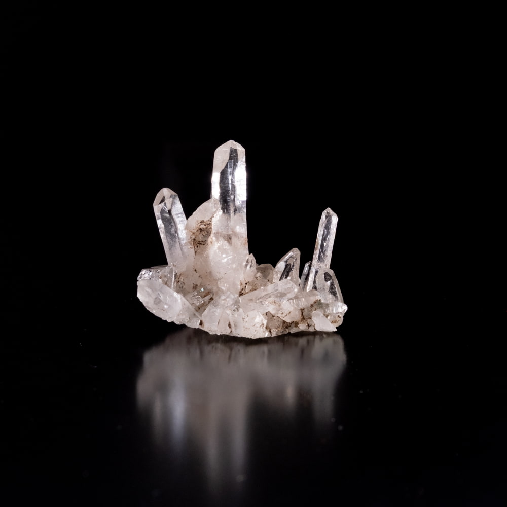 【一点物】 ヒマラヤ水晶原石 【16.5g】クラスター・透明・バーコード・レインボー2枚目の説明写真です