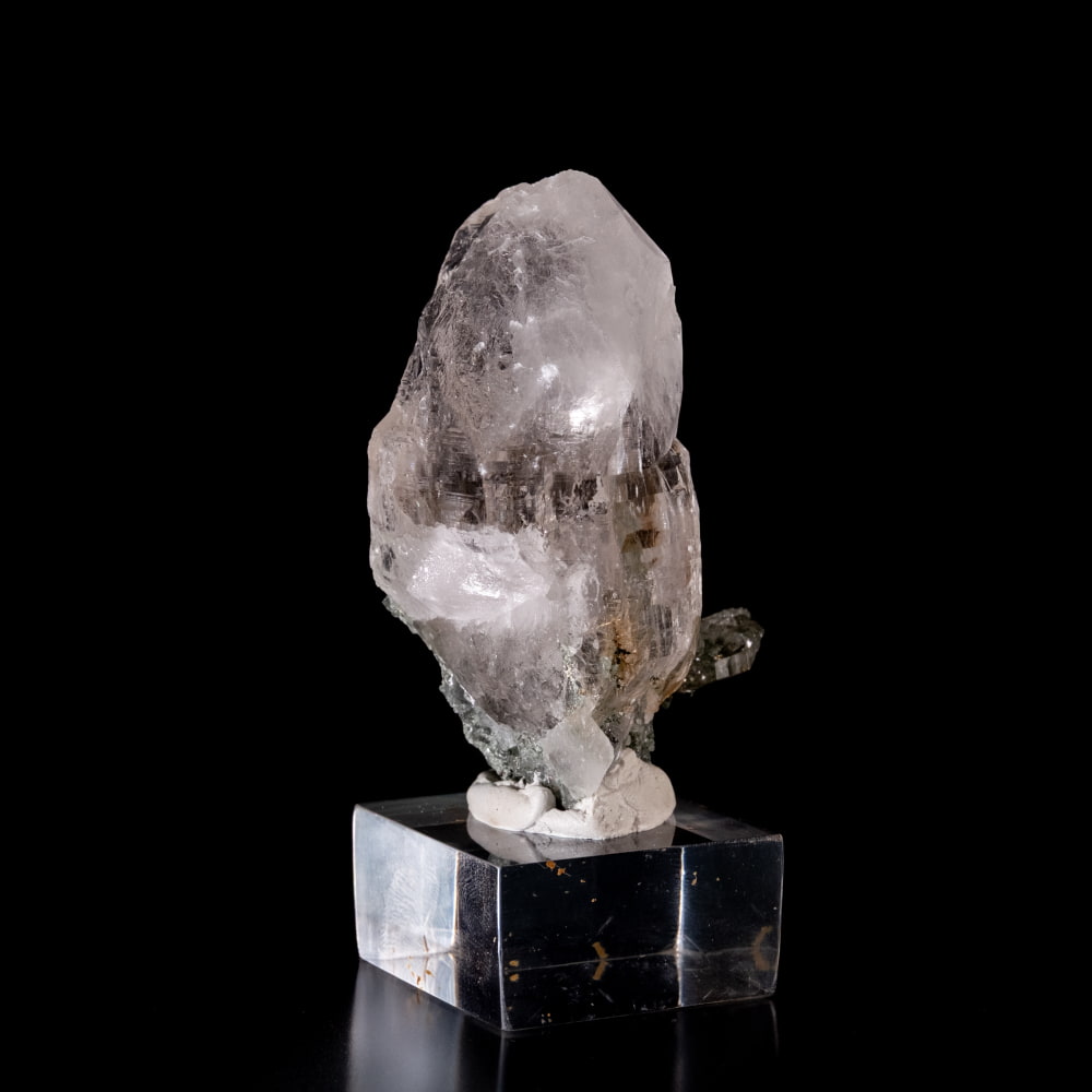 【一点物】 ヒマラヤ水晶原石 【107.5g】ポイント・クローライト・ルチル・セルフヒールド・バーコード2枚目の説明写真です