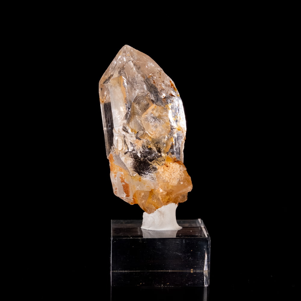 【一点物】 ヒマラヤ水晶原石 【63g】ポイント・透明・レシーバー・バーコード・レインボー・貫入り2枚目の説明写真です