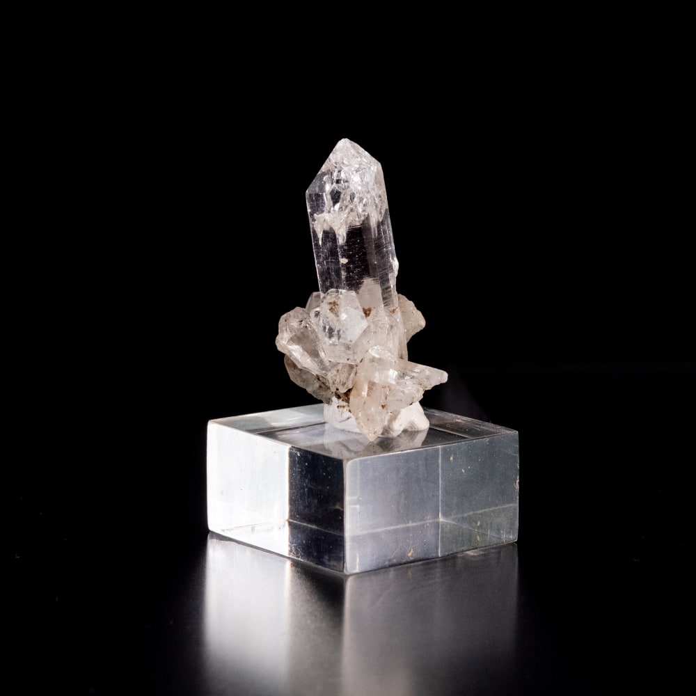 【一点物】 ヒマラヤ水晶原石 【19g】クラスター・透明・ゲートウェイ・バーコード2枚目の説明写真です