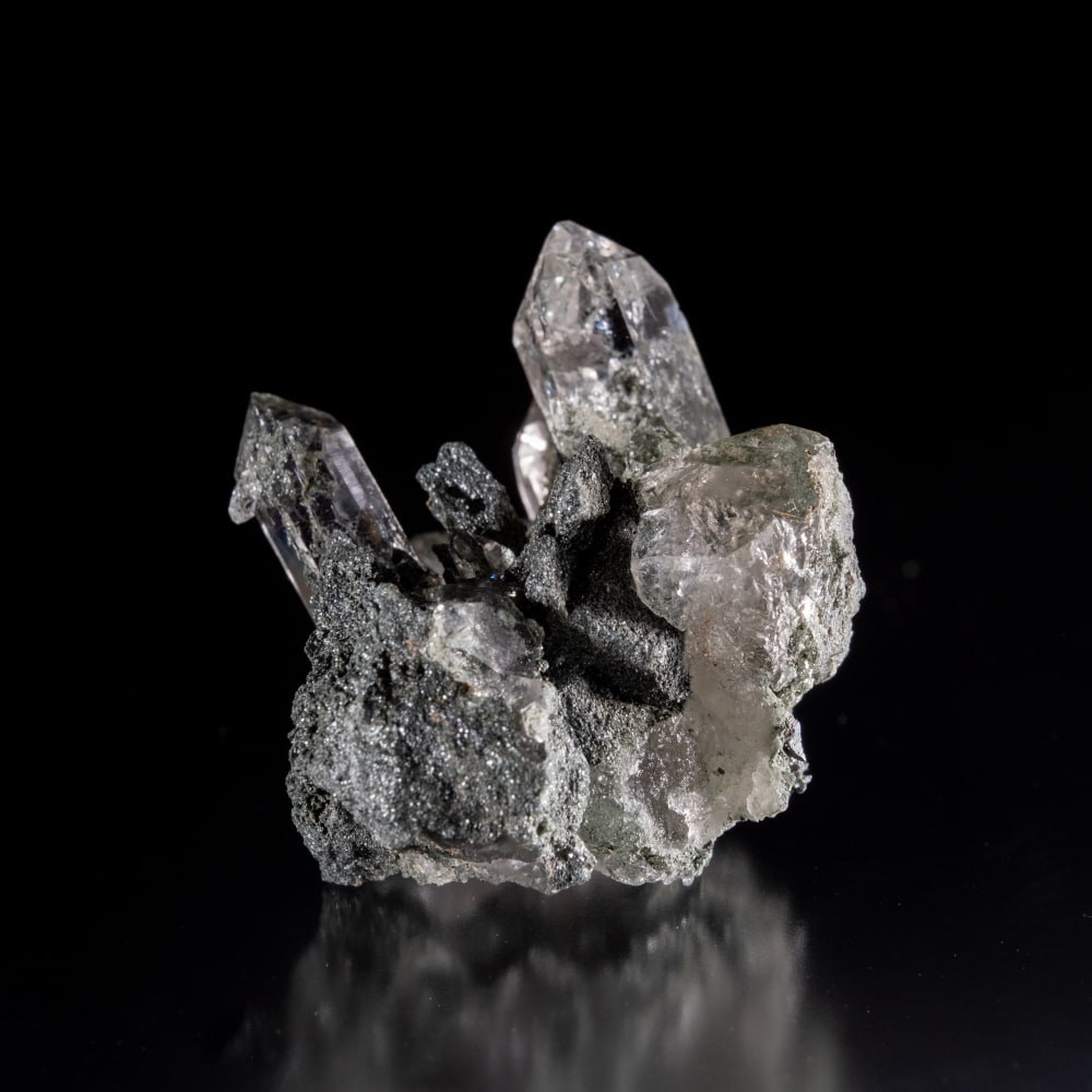 【一点物】 ヒマラヤ水晶原石 【84g】クラスター・クローライト・貫入り・タビー・バーコード・レインボー2枚目の説明写真です