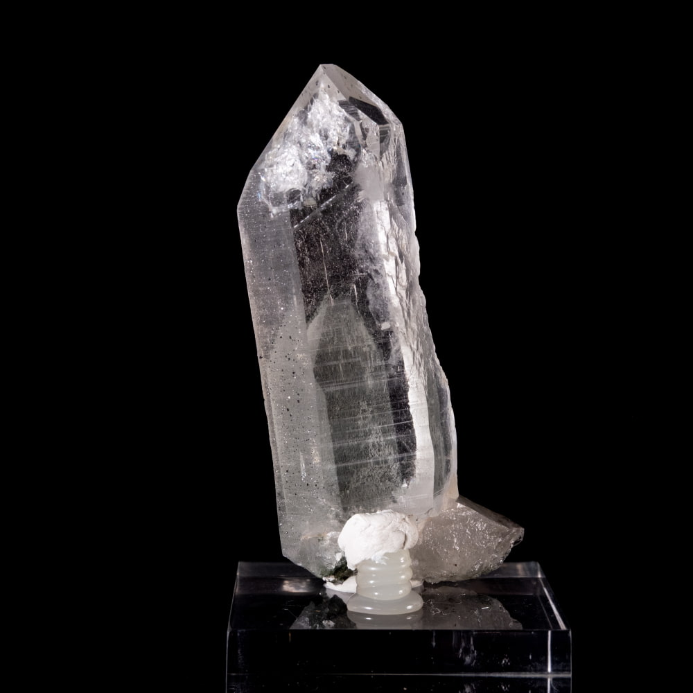 【一点物】 ヒマラヤ水晶原石 【150g】ポイント・透明・クローライト・ファントム・タビー・バーコード2枚目の説明写真です