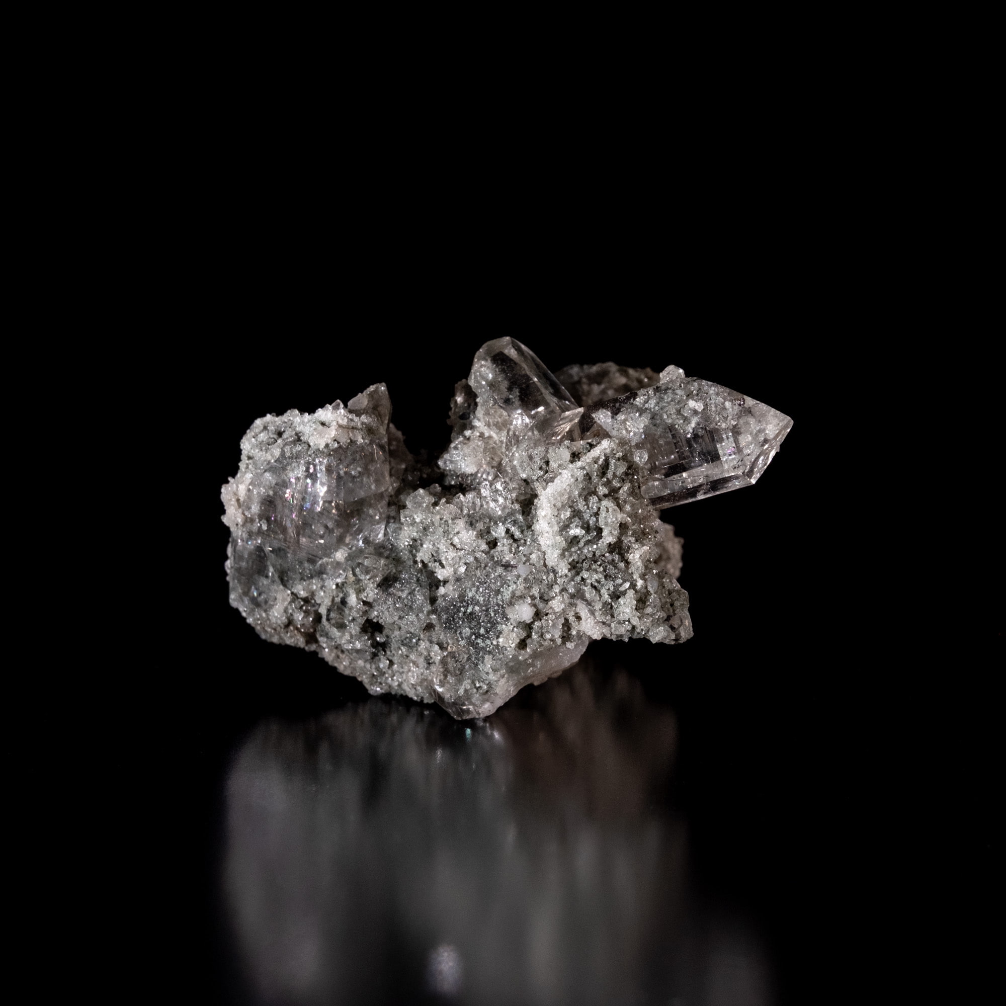 【一点物】 ヒマラヤ水晶原石 【 61g】クローライト・透明度・レインボー・貫入・タビー2枚目の説明写真です