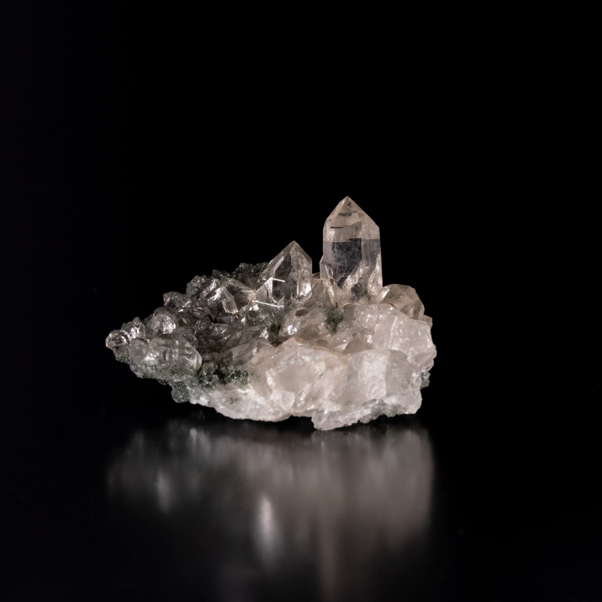 【一点物】 ヒマラヤ水晶原石 【 39.5g】透明度・セルフヒールド・バーコード・ガーデン2枚目の説明写真です