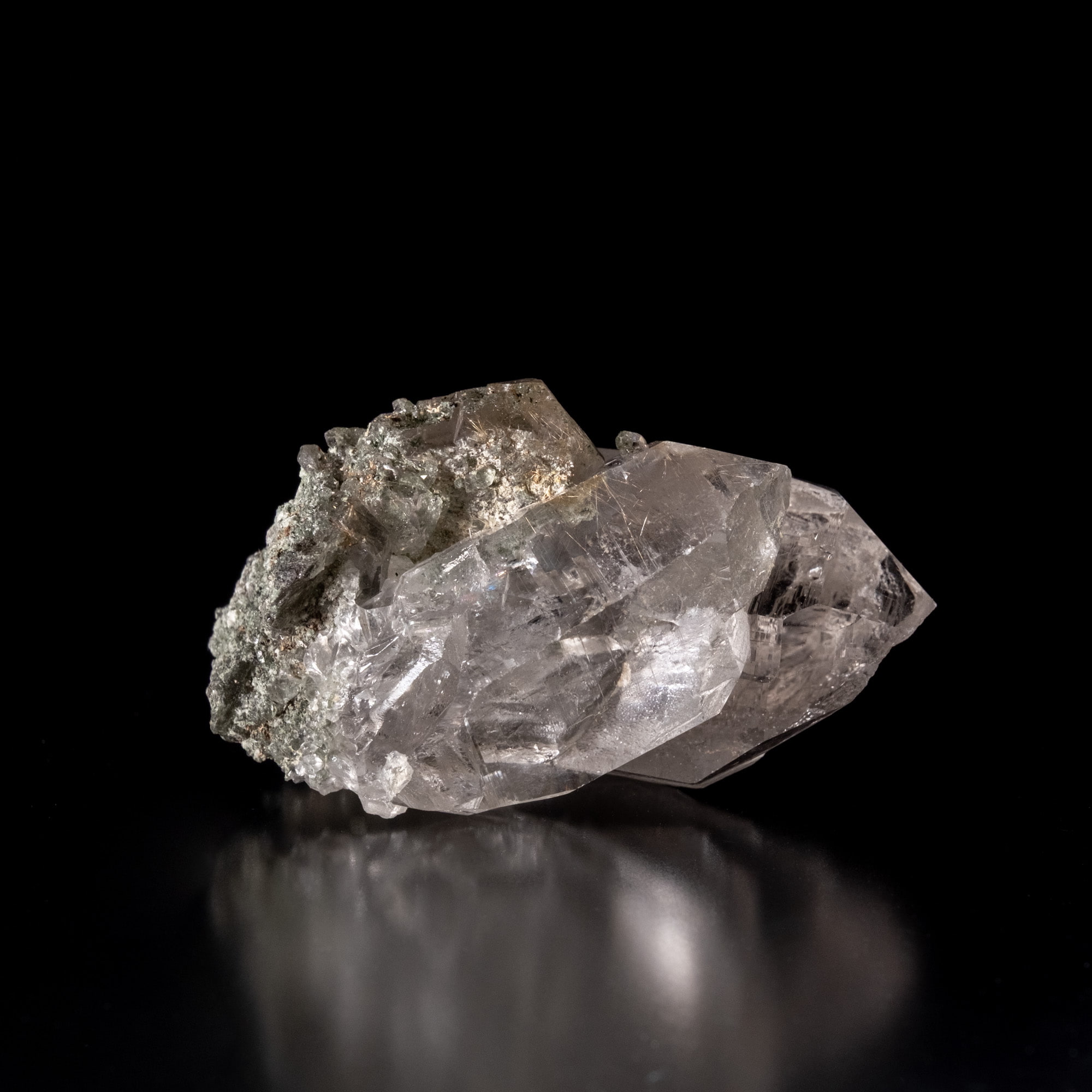 【一点物】 ヒマラヤ水晶原石 【 69.5g】ルチル・ガーデン・透明度・セルフヒールド・バーコード2枚目の説明写真です